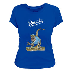Kansas City Royals Tiny Turnip Women's Velociraptor T-Shirt | MLB Sale