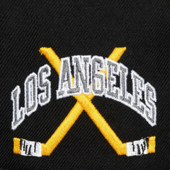 Los Angeles Kings Mitchell & Ness x Just Don Wave Script Pro Strapback Hat Outlet