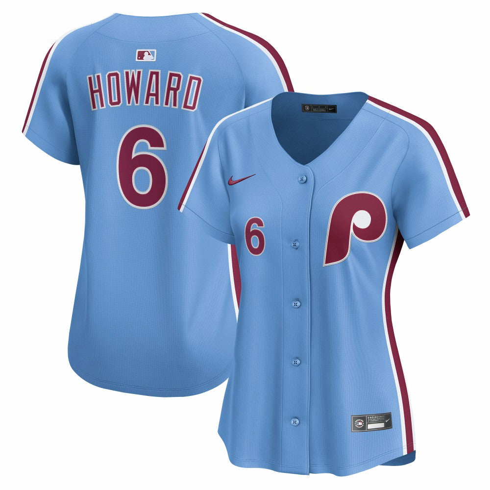 Ryan Howard Philadelphia Phillies Women's Alternate Limited Jersey - Light Blue