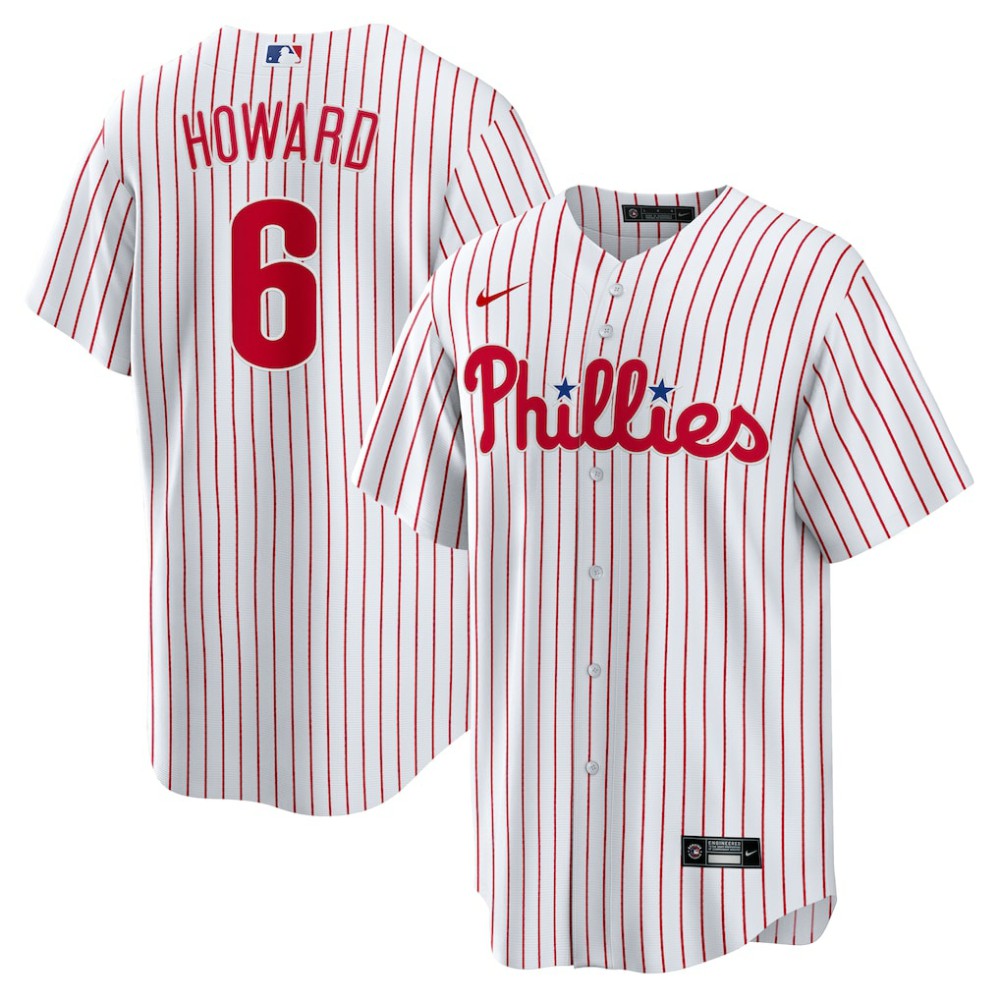 Ryan Howard Philadelphia Phillies Replica Player Jersey - White