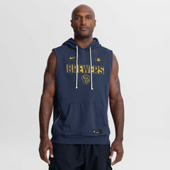 Milwaukee Brewers Nike Authentic Collection Standard Issue Dri-FIT Sleeveless Hoodie | MLB Near me