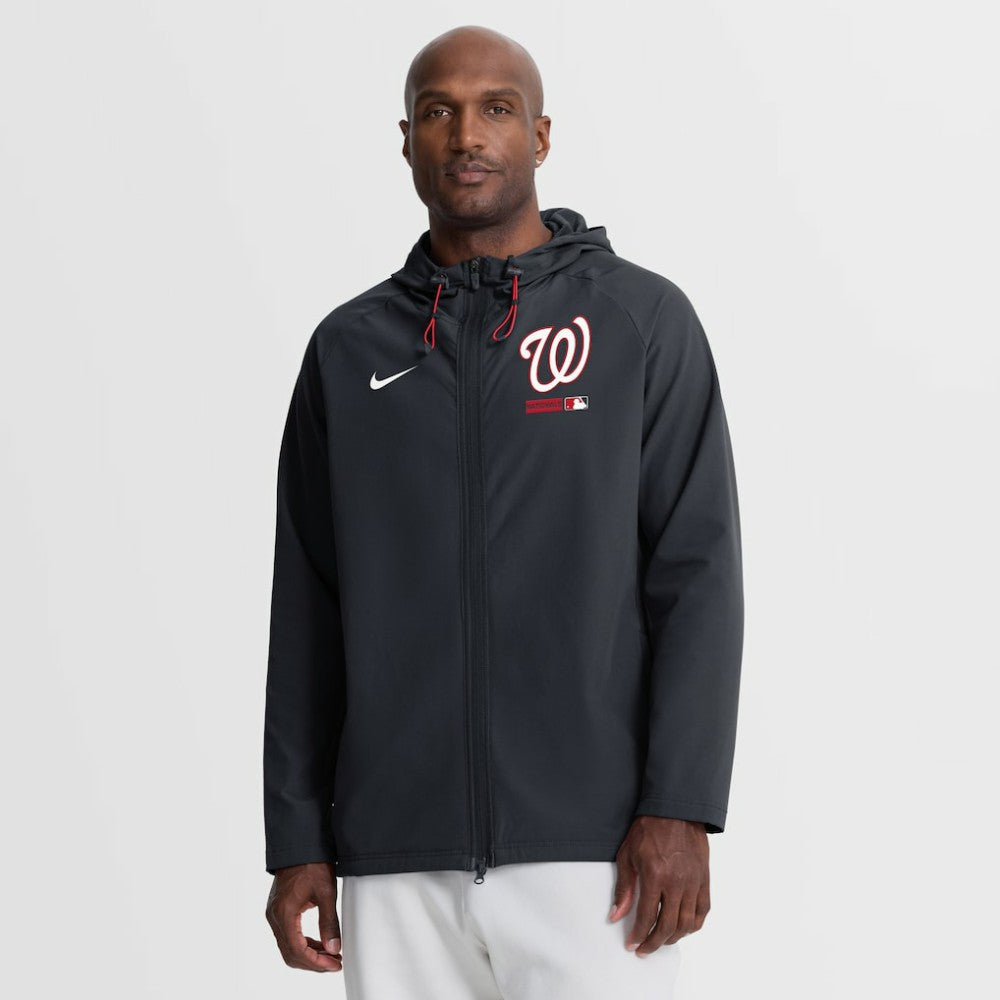 Washington Nationals Nike Authentic Collection Raglan Therma-FIT Full-Zip Hooded Jacket | MLB Sale