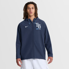 Tampa Bay Rays Nike Authentic Collection Raglan Therma-FIT Full-Zip Hooded Jacket | MLB Discount