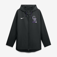 Colorado Rockies Nike Authentic Collection Raglan Therma-FIT Full-Zip Hooded Jacket | MLB Outlet