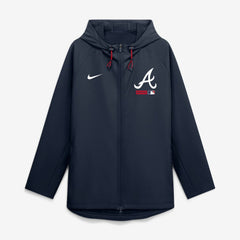 Atlanta Braves Nike Authentic Collection Raglan Therma-FIT Full-Zip Hooded Jacket | MLB Outlet