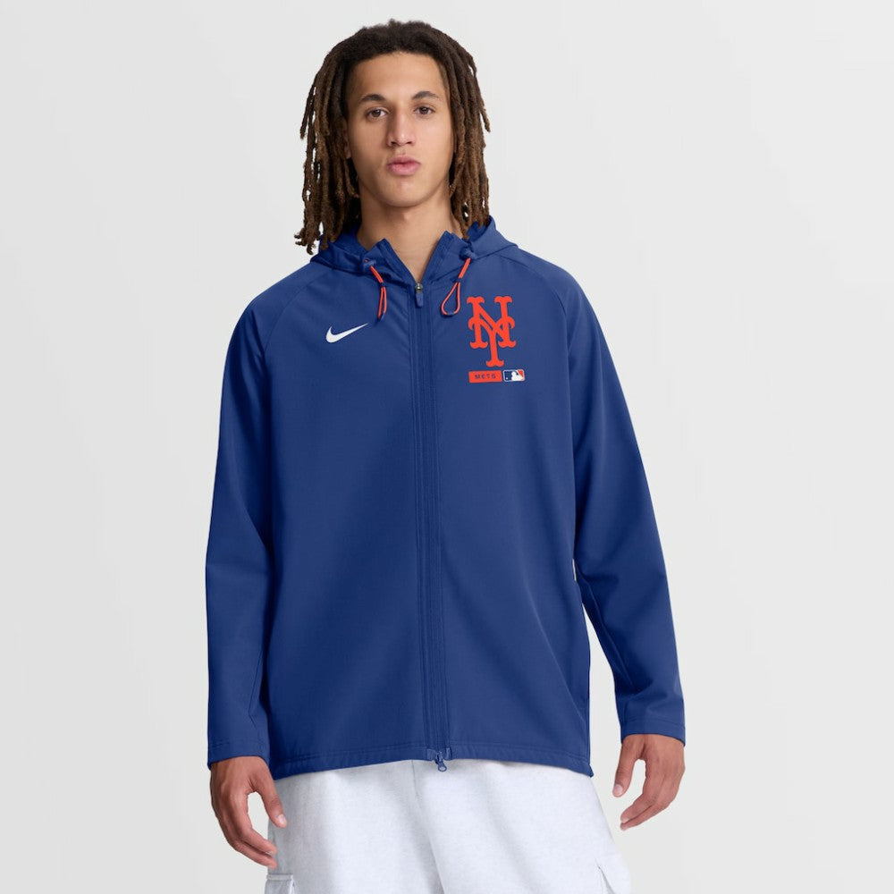 New York Mets Nike Authentic Collection Raglan Therma-FIT Full-Zip Hooded Jacket | MLB US