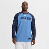 Tampa Bay Rays Nike Authentic Collection Raglan Dri-FIT Sweatshirt | MLB US