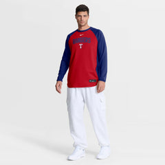 Texas Rangers Nike Authentic Collection Raglan Dri-FIT Sweatshirt | MLB Sale