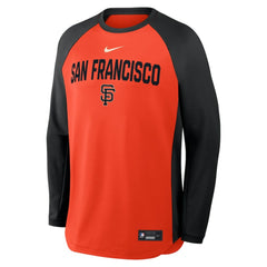 San Francisco Giants Nike Authentic Collection Raglan Dri-FIT Sweatshirt | MLB On Sale