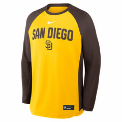 San Diego Padres Nike Authentic Collection Raglan Dri-FIT Sweatshirt | MLB Discount