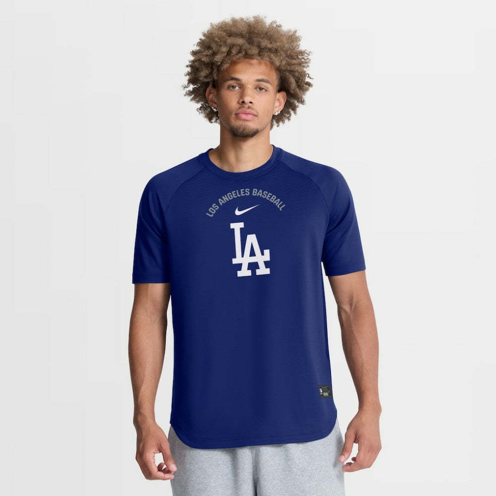 Los Angeles Dodgers Nike Authentic Collection Batting Practice Pre-Game Raglan Dri-FIT Top | MLB Outlet