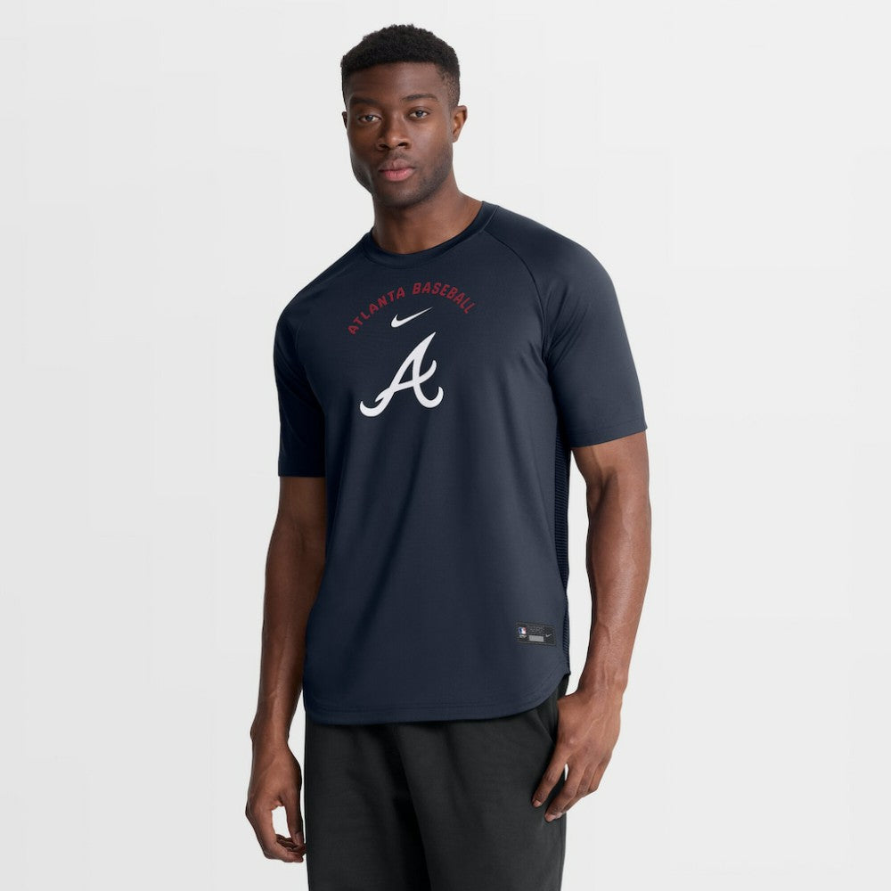Atlanta Braves Nike Authentic Collection Batting Practice Pre-Game Raglan Dri-FIT Top | MLB Discount