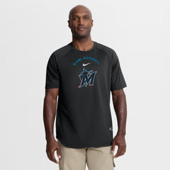 Miami Marlins Nike Authentic Collection Batting Practice Pre-Game Raglan Dri-FIT Top | MLB Online