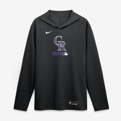 Colorado Rockies Nike Authentic Collection Dri-FIT Long Sleeve Hooded T-Shirt | MLB Sale