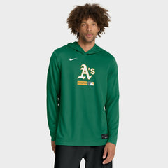 Athletics Nike Authentic Collection Dri-FIT Long Sleeve Hooded T-Shirt | MLB For sale