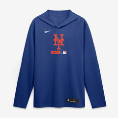 New York Mets Nike Authentic Collection Dri-FIT Long Sleeve Hooded T-Shirt | MLB Outlet
