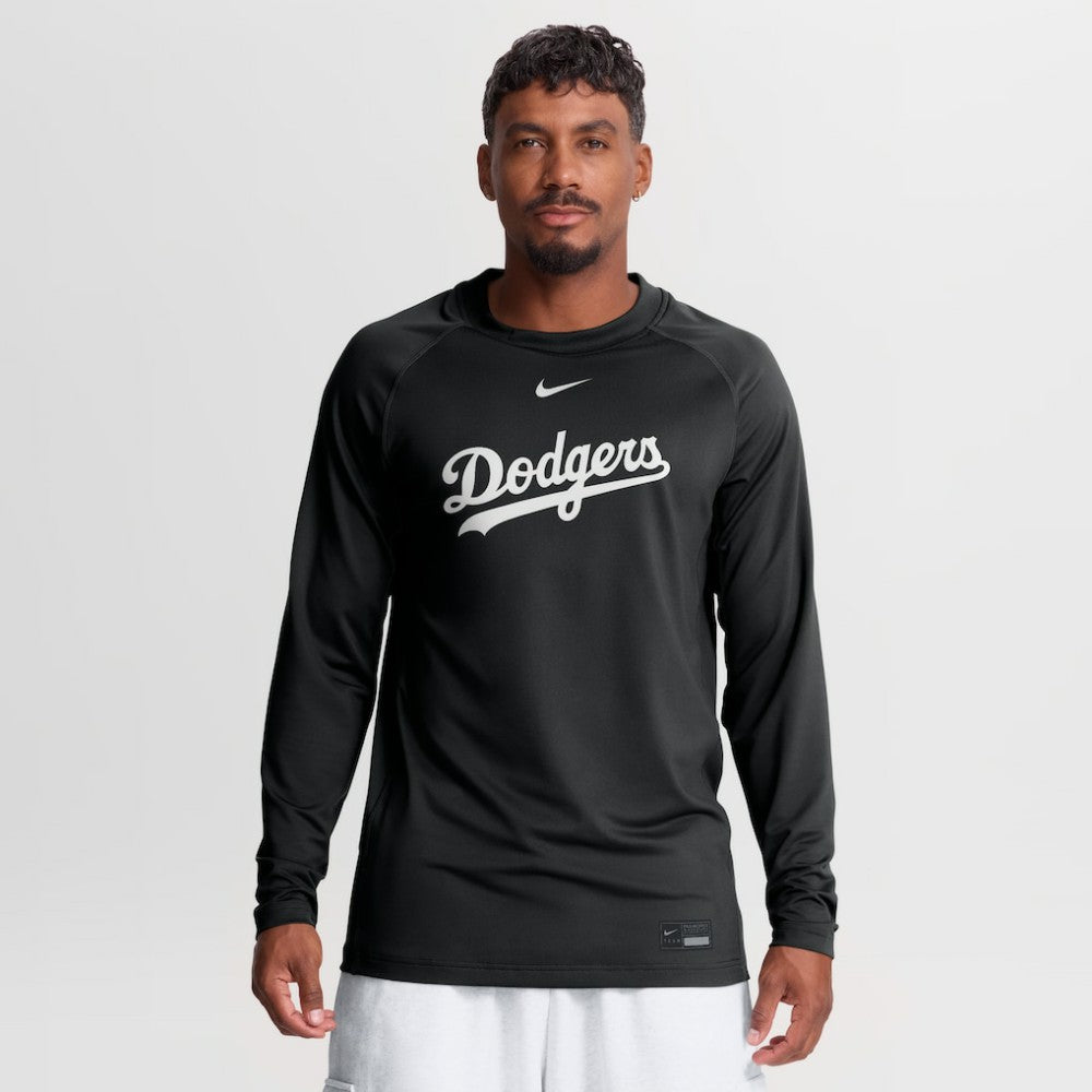Los Angeles Dodgers Nike Authentic Collection Game Time Raglan Long Sleeve T-Shirt | MLB New
