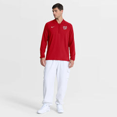 Washington Nationals Nike Authentic Collection Dri-FIT Raglan Half-Zip Pullover | MLB For sale