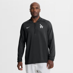 Los Angeles Dodgers Nike Authentic Collection Dri-FIT Raglan Half-Zip Pullover | MLB Shop