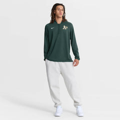 Athletics Nike Authentic Collection Dri-FIT Raglan Half-Zip Pullover | MLB For sale