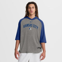 Kansas City Royals Nike Authentic Collection Flux Dri-FIT Raglan 3/4-Sleeve Hooded T-Shirt | MLB Shop