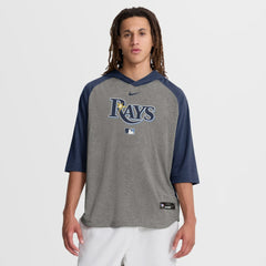 Tampa Bay Rays Nike Authentic Collection Flux Dri-FIT Raglan 3/4-Sleeve Hooded T-Shirt | MLB New