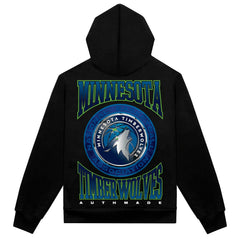 Minnesota Timberwolves Authmade Vintage Metal Premium Heavyweight Pullover Hoodie Discount
