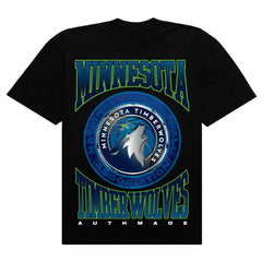 Minnesota Timberwolves Authmade Vintage Metal Premium Heavyweight T-Shirt For Sale