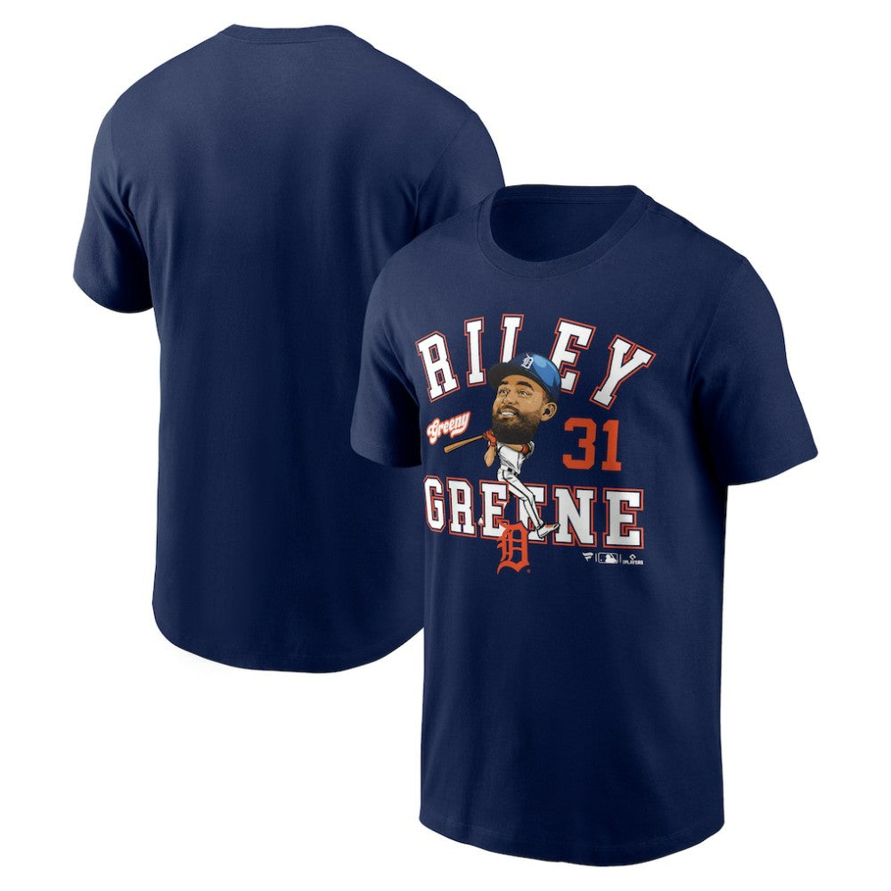 Riley Greene Detroit Tigers Fanatics Hometown Caricature T-Shirt | MLB Outlet