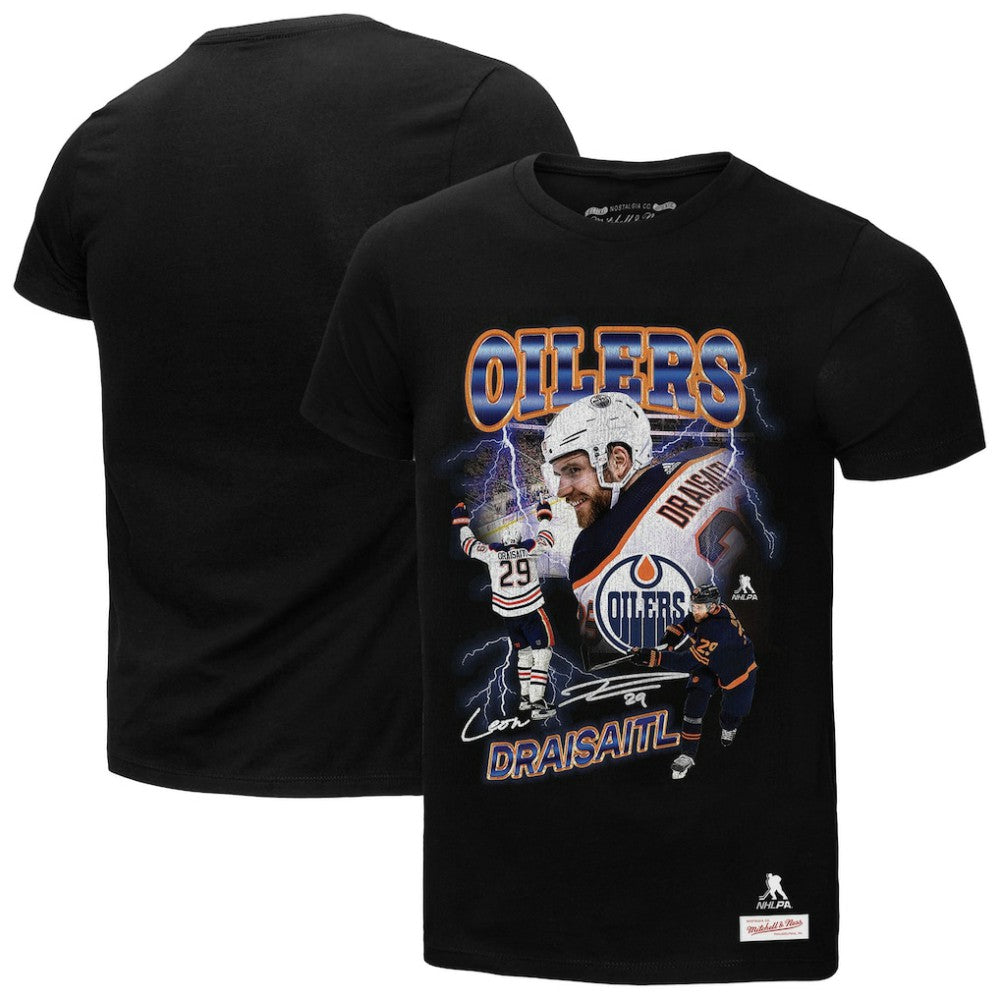 Leon Draisaitl Edmonton Oilers Mitchell & Ness 2.0 Player Graphic T-Shirt On Sale