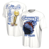 Oklahoma City Thunder Unisex 2025 NBA Finals Champions Celebration Parade Roster T-Shirt For Sale