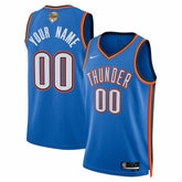 Oklahoma City Thunder Unisex 2025 NBA Finals Patch Custom Swingman Jersey Online