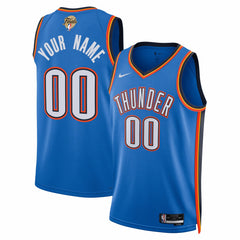 Oklahoma City Thunder Unisex 2025 NBA Finals Patch Custom Swingman Jersey Online