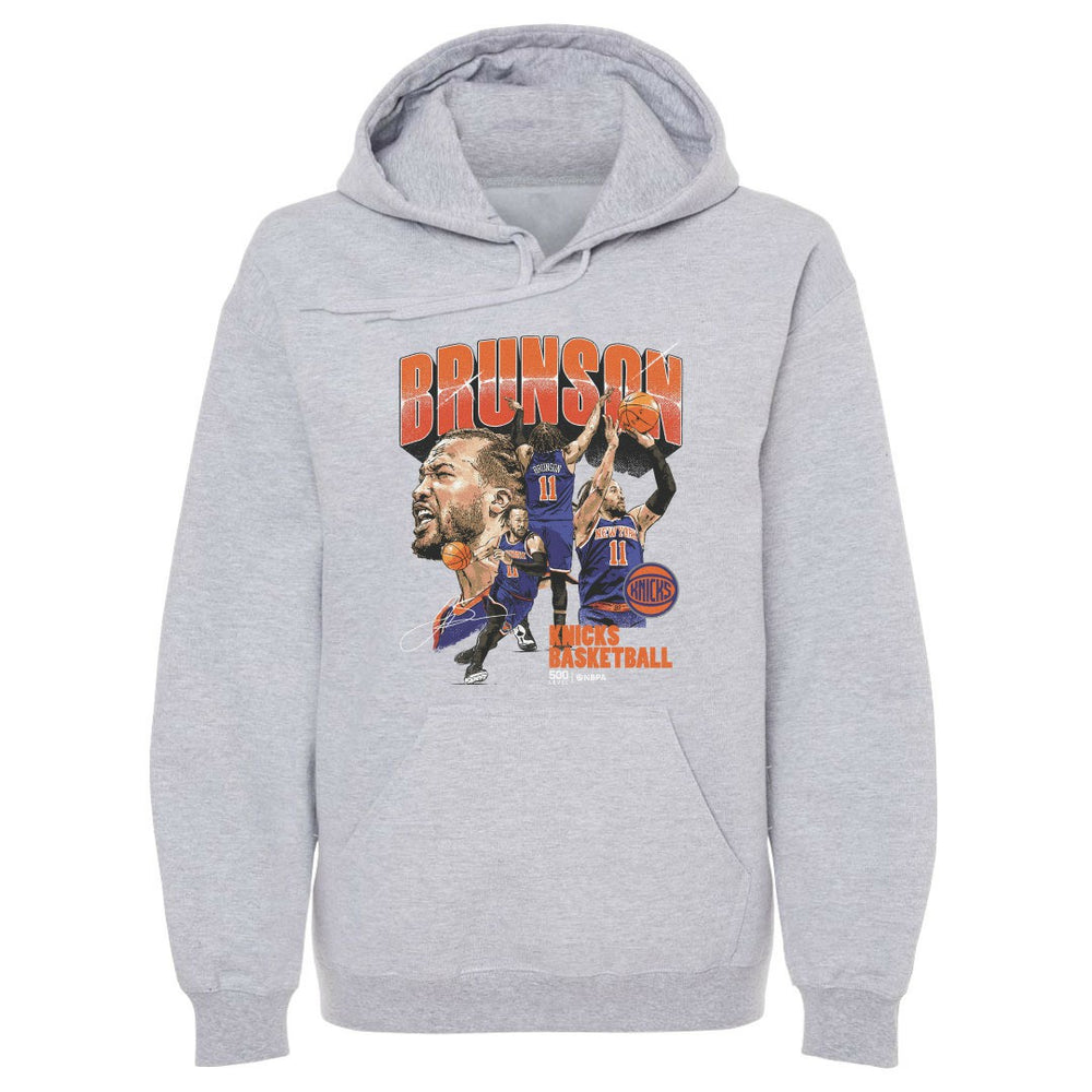 Jalen Brunson New York Knicks 500 Level Collage Pullover Hoodie Online