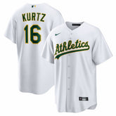 Nick Kurtz Athletics Home Replica Player Jersey - White