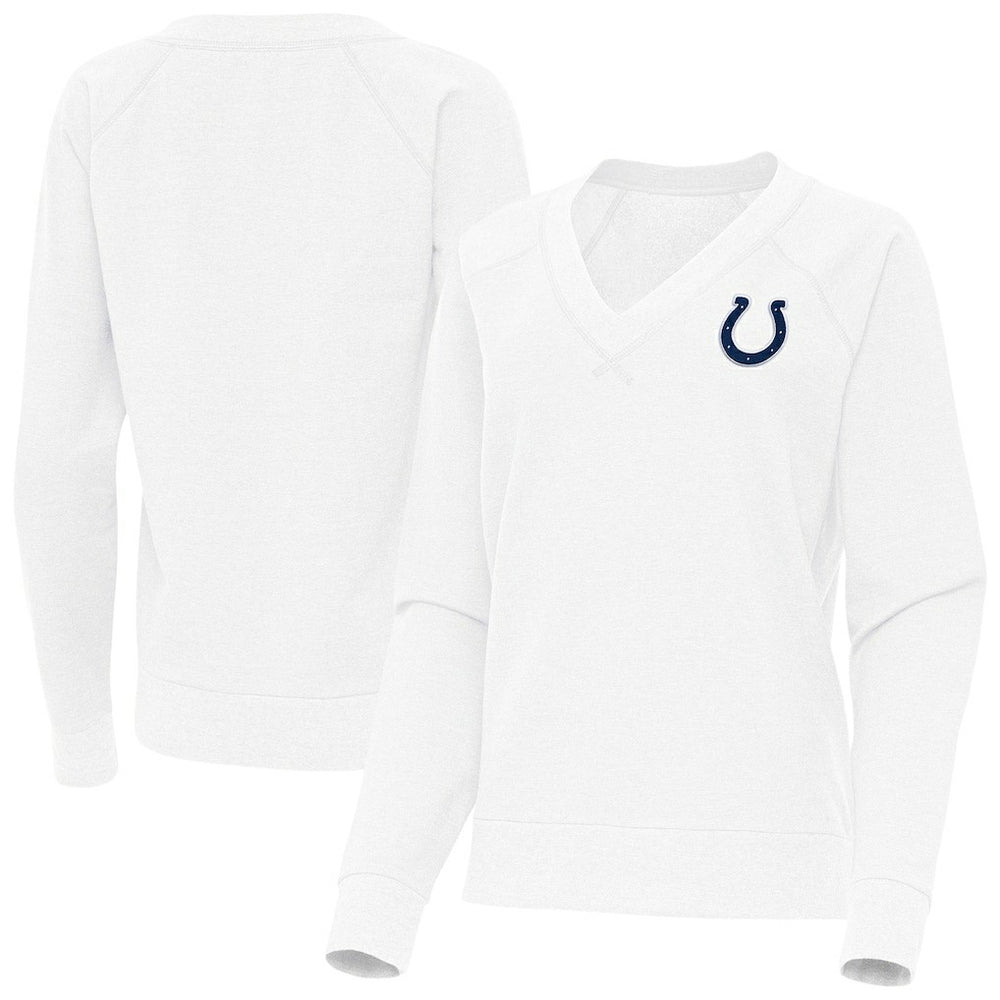 Indianapolis Colts Antigua Women's Varsity Tri-Blend V-Neck Long Sleeve T-Shirt