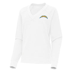 Los Angeles Chargers Antigua Women's Varsity Tri-Blend V-Neck Long Sleeve T-Shirt