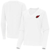 Arizona Cardinals Antigua Women's Varsity Tri-Blend V-Neck Long Sleeve T-Shirt