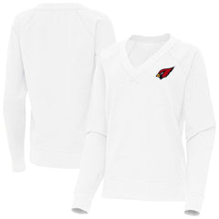Arizona Cardinals Antigua Women's Varsity Tri-Blend V-Neck Long Sleeve T-Shirt