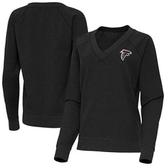 Atlanta Falcons Antigua Women's Varsity Tri-Blend V-Neck Long Sleeve T-Shirt