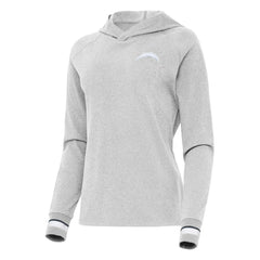 Los Angeles Chargers Antigua Women's Trek Raglan Pullover Hoodie