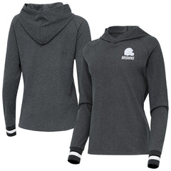 Cleveland Browns Antigua Women's Trek Raglan Pullover Hoodie