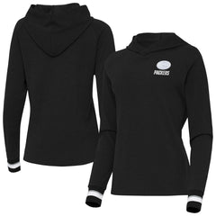 Green Bay Packers Antigua Women's Trek Raglan Pullover Hoodie