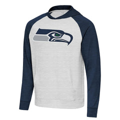 Seattle Seahawks Antigua Urgent Raglan Pullover Hoodie