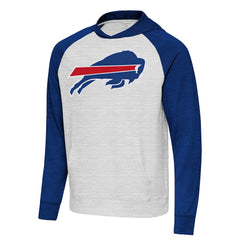 Buffalo Bills Antigua Urgent Raglan Pullover Hoodie