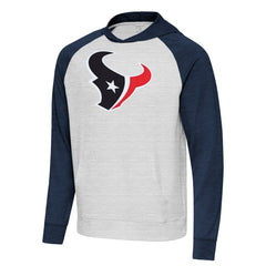 Houston Texans Antigua Urgent Raglan Pullover Hoodie