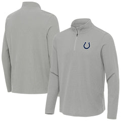 Indianapolis Colts Antigua Sync Tri-Blend Quarter-Zip Pullover