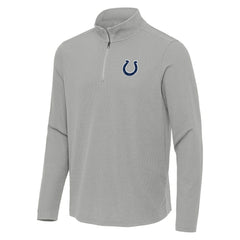 Indianapolis Colts Antigua Sync Tri-Blend Quarter-Zip Pullover