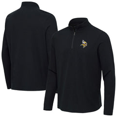 Minnesota Vikings Antigua Sync Tri-Blend Quarter-Zip Pullover