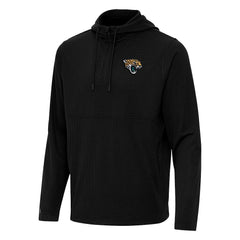 Jacksonville Jaguars Antigua Connected Quarter-Zip Pullover Hoodie